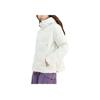Skechers Basic Sports Series Solid Color Comfortable Fashion Down Jacket Women Outerwear Bright-White P424W073-0019