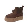 2024 Autumn New Thick Soled Women's Loafers Casual Sports Boots Designer Brand Trendy Short Ankle Boots