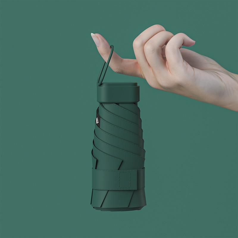 Creative Sunscreen Vinyl Umbrella Mini Small 50% Umbrella Women's 60% Bag Umbrella Weather and Rain Umbrella