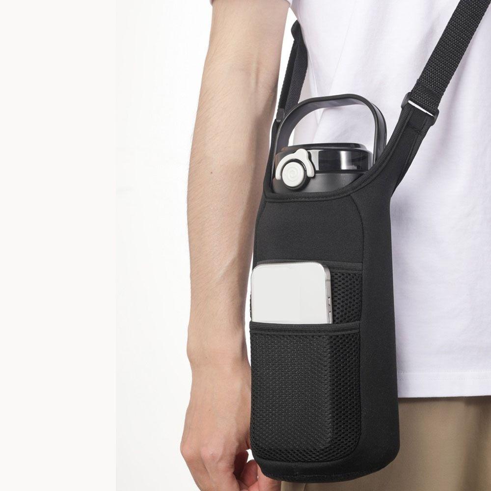 Waterproof Water Bottle Carrier Bag Heat Insulated with Strap Cup Sleeve Pouch Protective Cover Portable Thermos Cup Sleeve