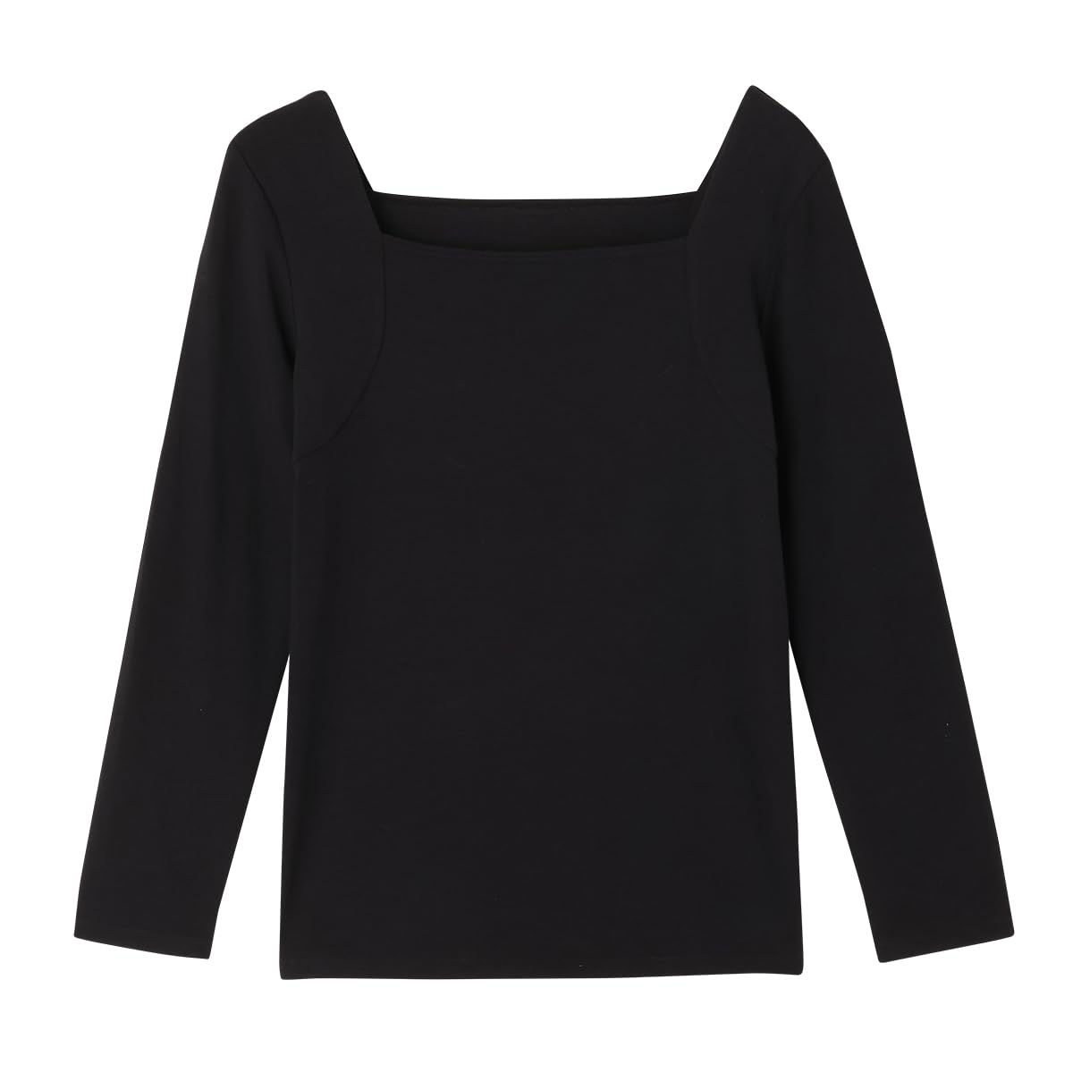 

Atsugi yuragini Sleeve Square Natural Temperature Regulating 47450NK 3/4 Innerwear, Neck, Innerwear, чёрный