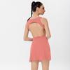 Womens Seamless Sport Dress With Cutout Back Built-in Bra Moisture-Wicking Running Gym Tennis