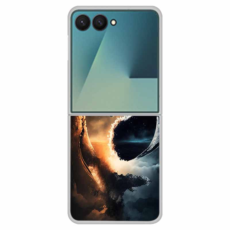 Phone Case For Samsung Galaxy Z Flip 7 5G Case ZFlip 7 Funda 6.9" Clear Plastic / PC Hard Coque For Samsung Galaxy Z Flip7 Cases