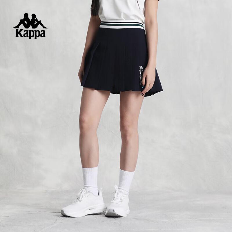 Kappa Women's Retro Color-Block Pleated Mini Skirt