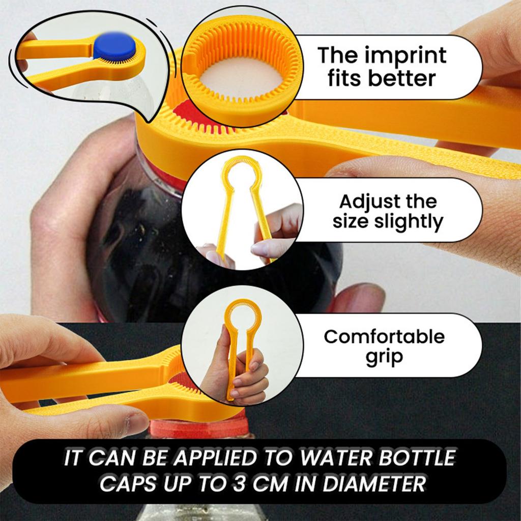 Universal Bottle Opener Beverage Bottle Opener Is Suitable For Weak Hands, Elderly People With Arthritis(Yellow)