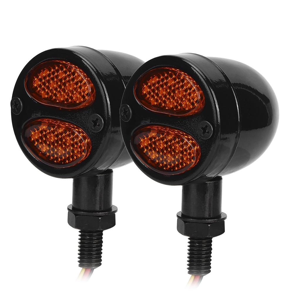 

Мотоциклетный светодиодный указатель поворота, стоп-сигнал, металлический корпус, мигалки, 12 В, 4 провода, черный чёрный