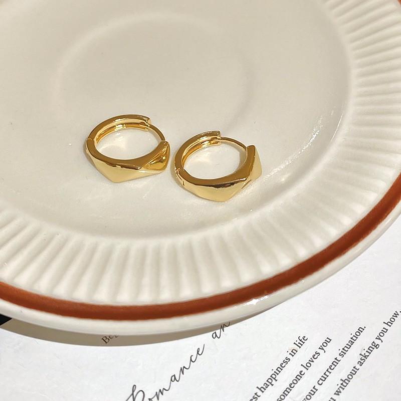 Metal Irregular Earrings European and American Retro Temperament Versatile Earrings Earrings