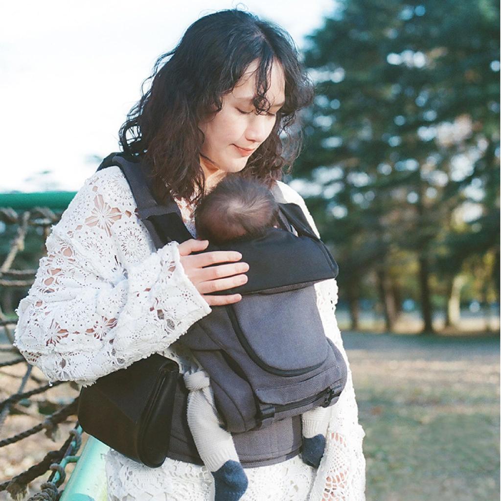 MATO X Beren First Set CHARCOAL Baby Carrier and Hip Seat Carrier BABY&Me (newborn Set) BM-10-04