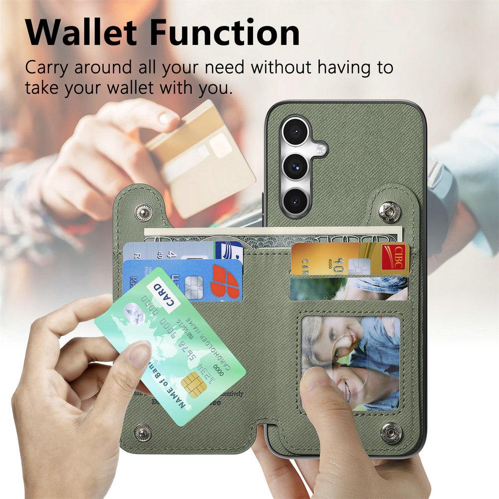 RFID Leather Card Back Case for Coque Samsung A56 5G 2026 Ring Holder Wallet Etui Galaxy A36 A26 A17 A16 A06 A 16 17 36 56 Cover