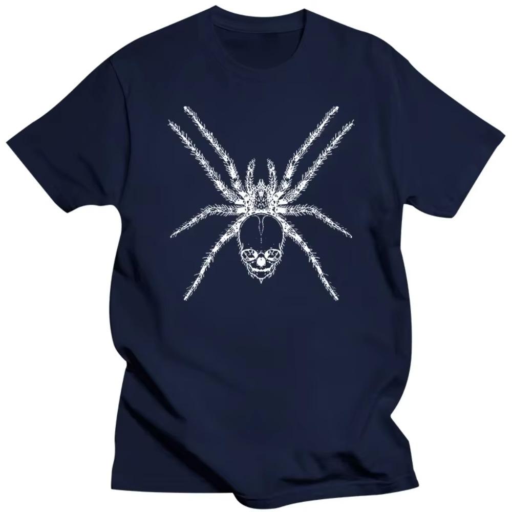 2023 T Shirt for Men Spider Skull Print Men's Brand Tshirts Fashion T-shirt Casual Classic Men's Clothing Tops Tee Shirt Men
