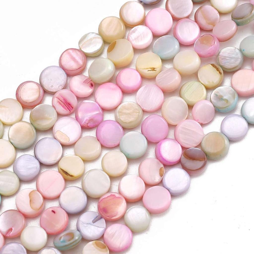 Natural Seashell Moon Round Star Beads For DIY Necklace Bracelet Earrings Jewelry Making