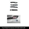 4PCS Carbon Fiber Style Door Handle Cover Trim For Genesis G70 Car-Styling Exterior Parts Accessories LHD
