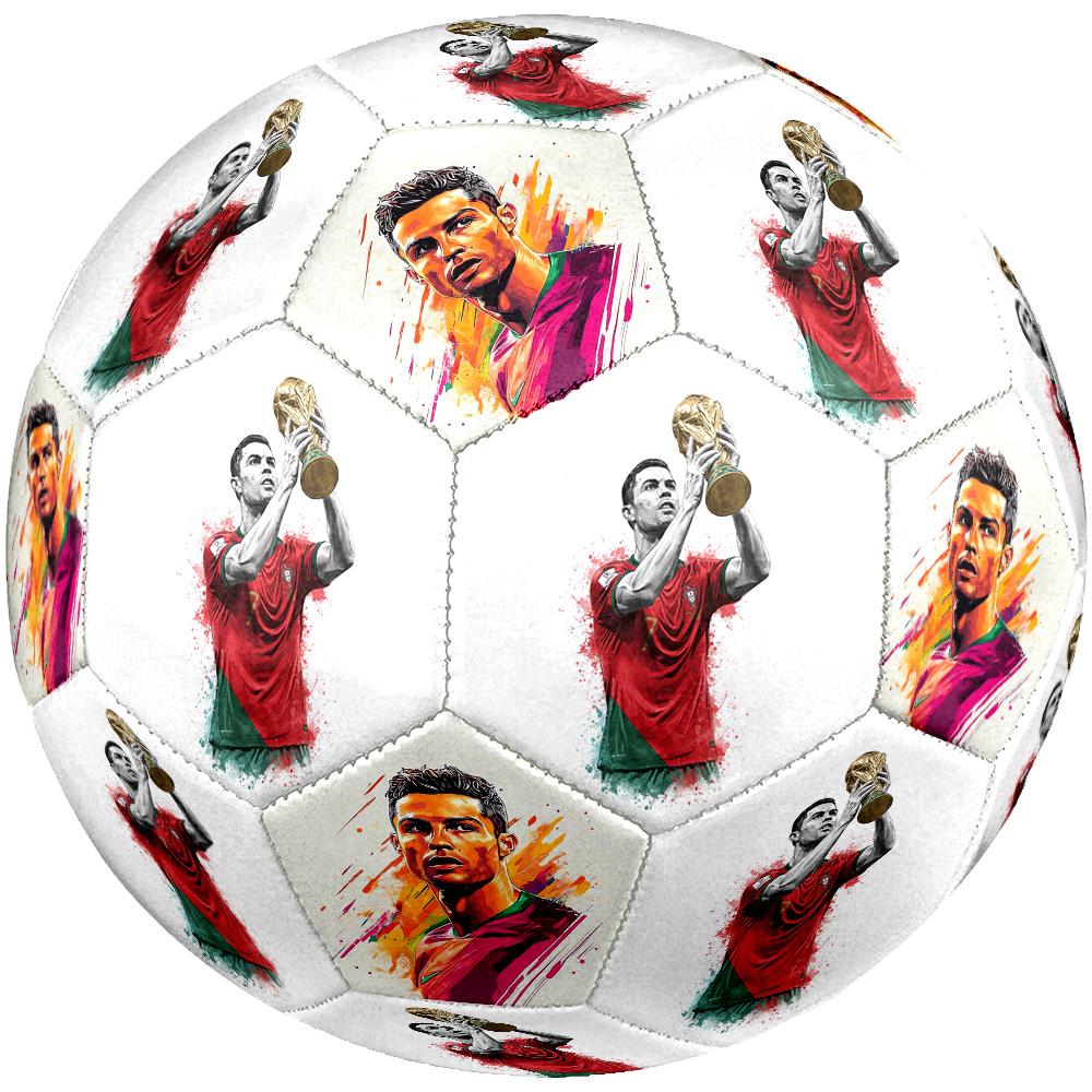 Soccer Player Trophy Size 5 Football Machine-Stitched Indoor/Outdoor Training and Matches Perfect Gift for Sports Enthusiasts