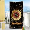 Bayern Munich Customize Text Beach Towel Quick-Dry Soft Microfiber Ideal for Travel Outdoor Swim Pool Yoga Surf Camping Hiking Gym Gift Holiday