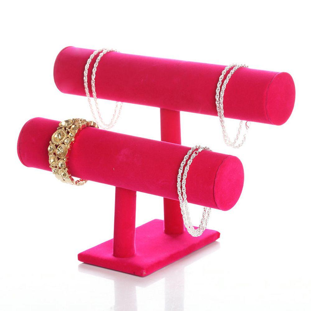 Display Stand Bracelet Holder Hair Band Rack Necklace Display Organizer 2-Tier Jewelry Stand