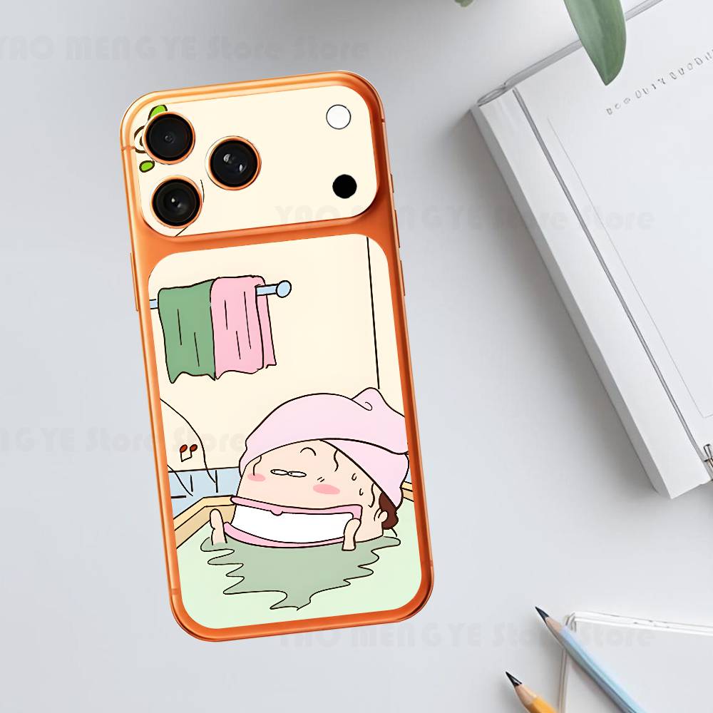 

A-Atashinchi M-Midori Mikan For IPhone 17 Pro ProMax Full Back Cover Decal Wrap Skin Rear Protective Sticker Film 17P