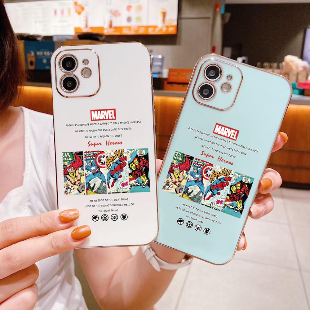 

Мягкий чехол для телефона из ТПУ с рисунком Marvel Avenger Superhero и квадратным краем для OPPO