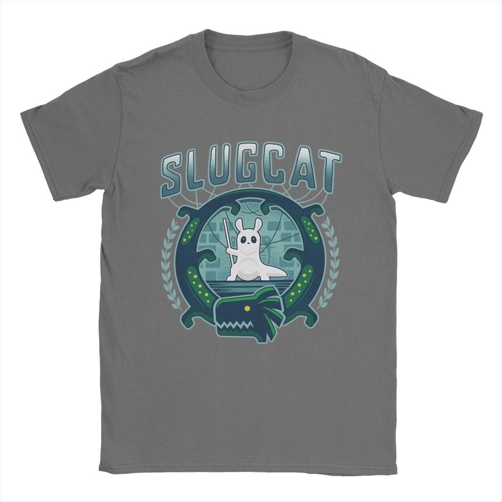 Slugcat Rain World T-shirts för Män Bomull Roliga T-shirts Rund Hals Spel Anime T-shirts Kortärmade Toppar Original