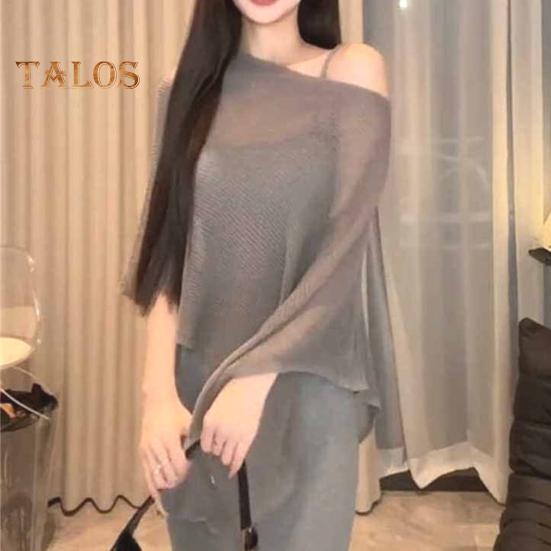 Women Tops Solid Color Slanted Collar Irregular Hem Design Elastic Blouse Loose Fit Casual Viscose Blouse Daily Wear