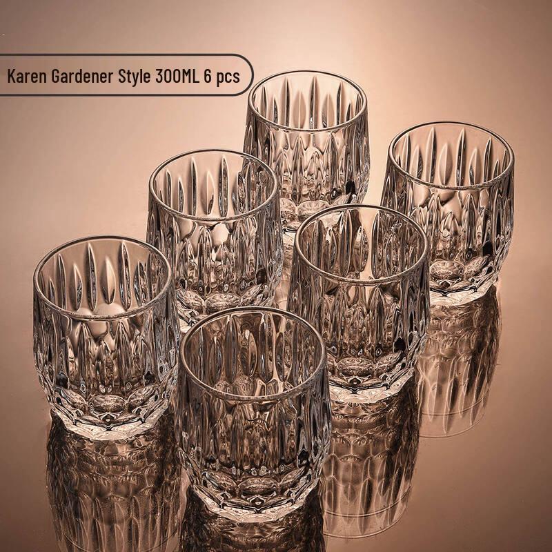 Octagonal Crystal Whiskey Glass