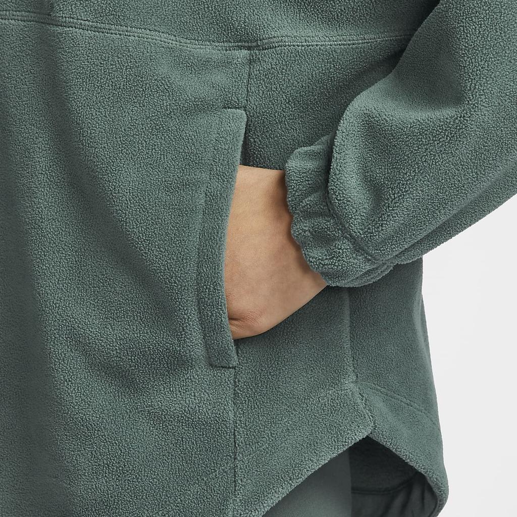 Nike Therma-Fit One Oversize Soft Comfortable Hooded Warm Sweatshirt Women Sweatshirt Green White FV8077-338