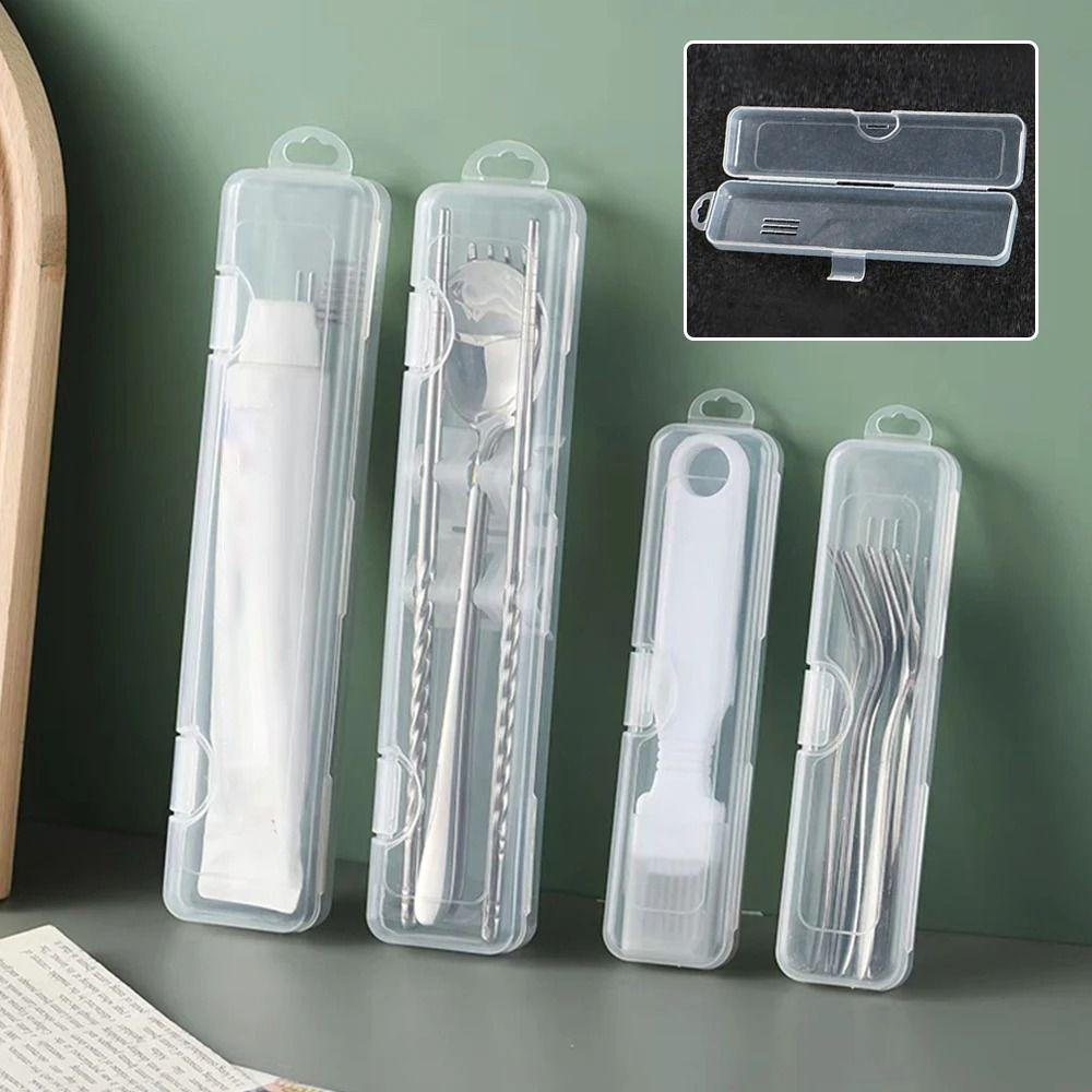 1Pcs with Cover Makeup Brush Storage Box Eyebrow Pencil Tableware Chopsticks Beauty Tools