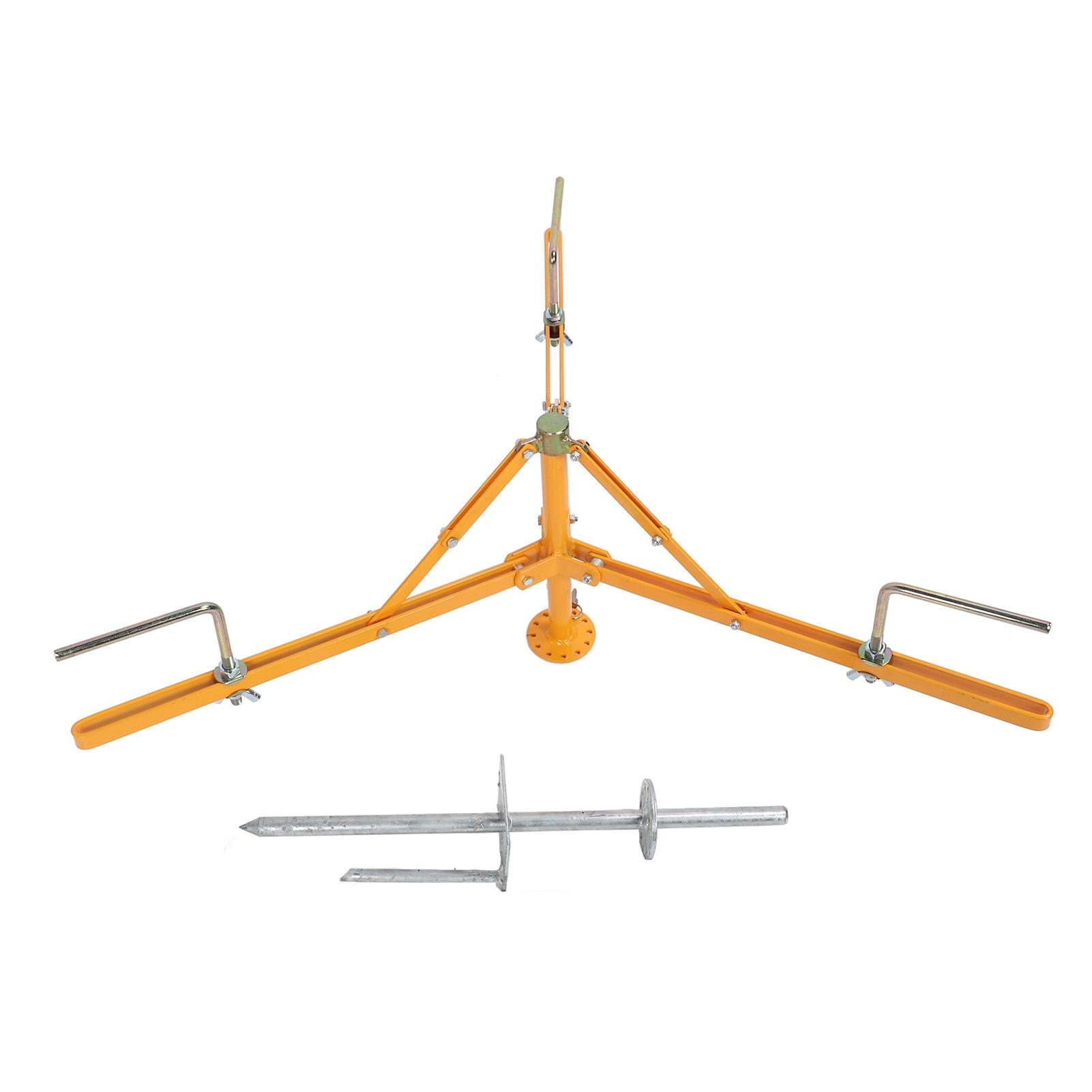 

Дженни Размотчик проволоки для забора Регулируемый Сверхпрочный Диспенсер-распределитель проволоки для забора с устройством защиты от превышения скорости