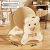 Elephant Shaped Cat Scratcher Solid Wood Stable Triangular Sisal Ball  Toy for Home Pet Cats