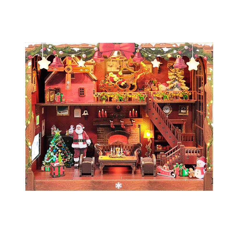 NOUVEAU Vieille taverne Poupée en bois Maison de poupée Miniature Modèle 3D à assembler avec kit de meubles Jouet DIY Cadeau pour Enfants & Adultes Casa