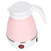 Electric Kettle, 400W, 600ml, with Boil-Dry Protection, Perfect for Business Trips, University Dorms, etc. (Pink)