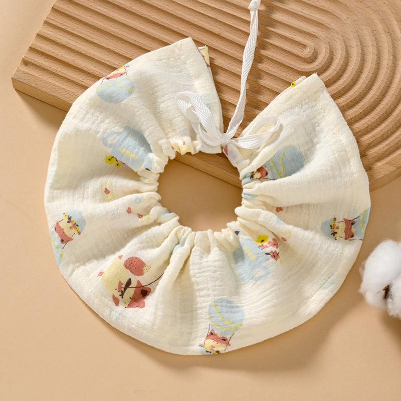 Soft Six-Layer Pure Cotton Baby Bib - Gauze Newborn Saliva Towel
