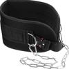 Pull-up & Weightlifting Waist Support Belt with Iron Chain for Strength Training
