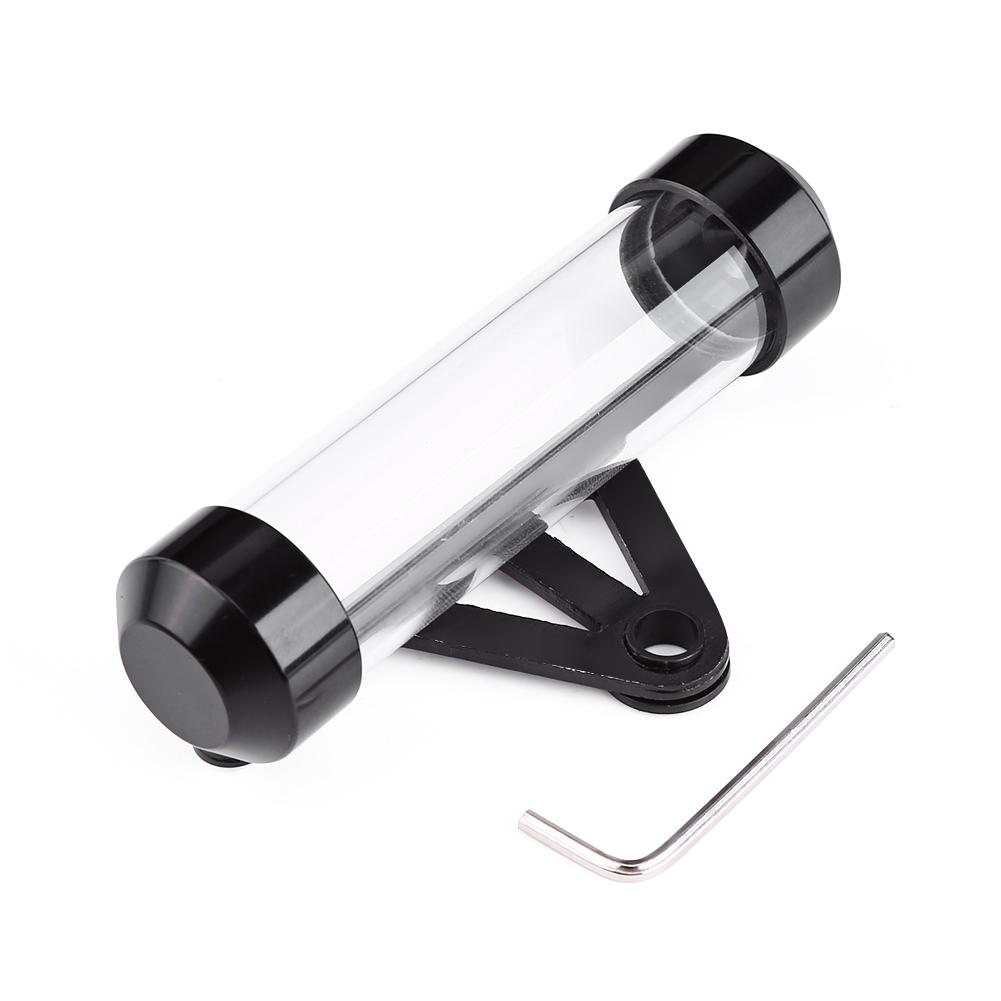 Universal Motorcycle Motorbike Secure Tax Disc Tube Cylindrical Holder Frame Waterproof Black
