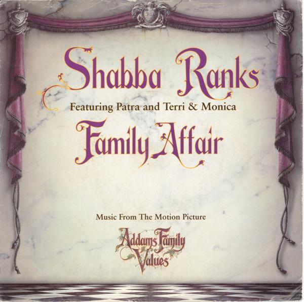 

7inch Record SHABBA RANKS, PATRA & TERRI & MONIC - Family Affair PO304 Atlas 1993 US Rap & Hip-Hop/R&B Used