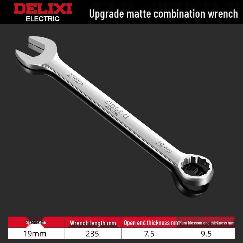 Delixi No. 10-13 Open-End Box-End Double-Ended Wrench Set