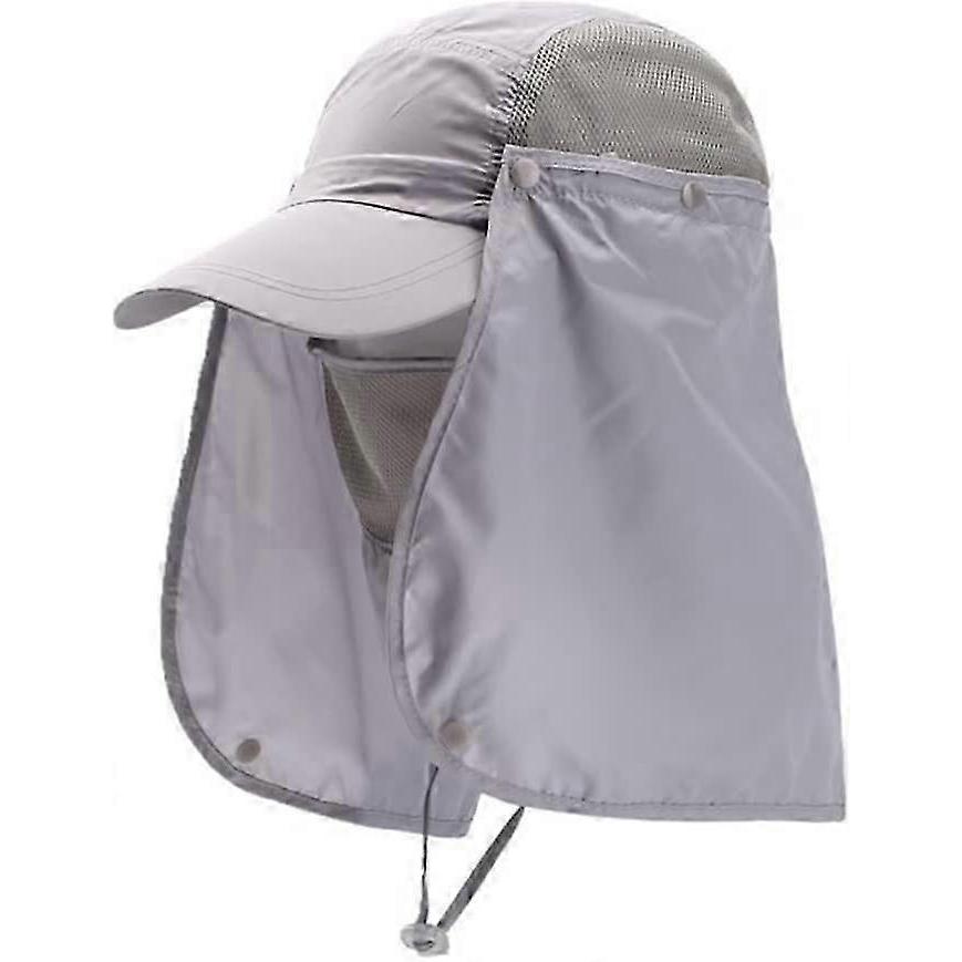 Hat Sun Fishing Cap Beach Wide Cover Face Anti-UV Sun Protection Foldable Cycling Quick Dry Waterproof Men Women for Hunting Camping Hiking Climbing