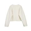 ELLE French Style Sheepskin Wool Oversized Fashion Design Casual Versatile Long Sleeve Woolen Top Cropped Jacket Women jackets EF63143