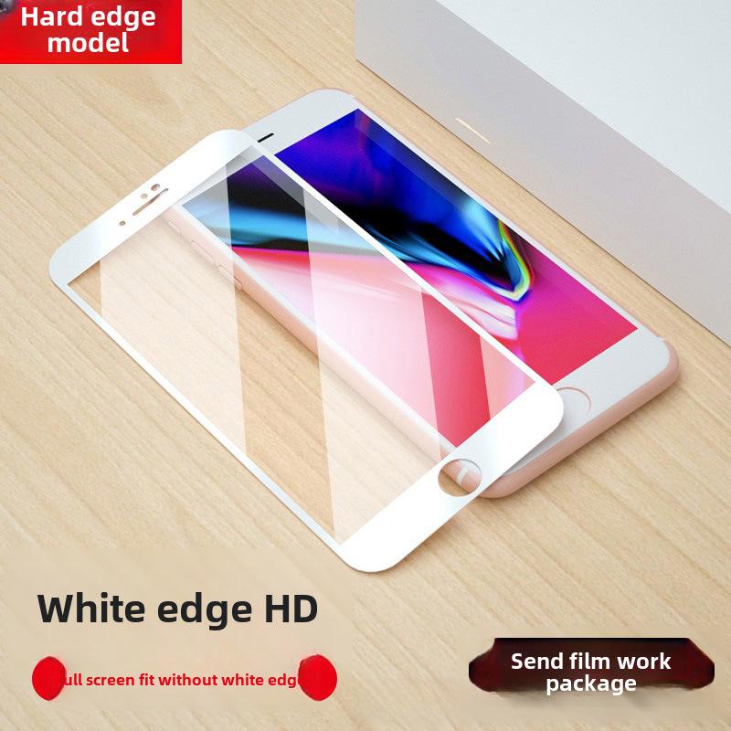 Ochranné tvrzené sklo pro iPhone 6s/7 Plus/8 Plus/SE 2/SE 3 - Pokrytí celého okraje (K dispozici v černé/bílé barvě)