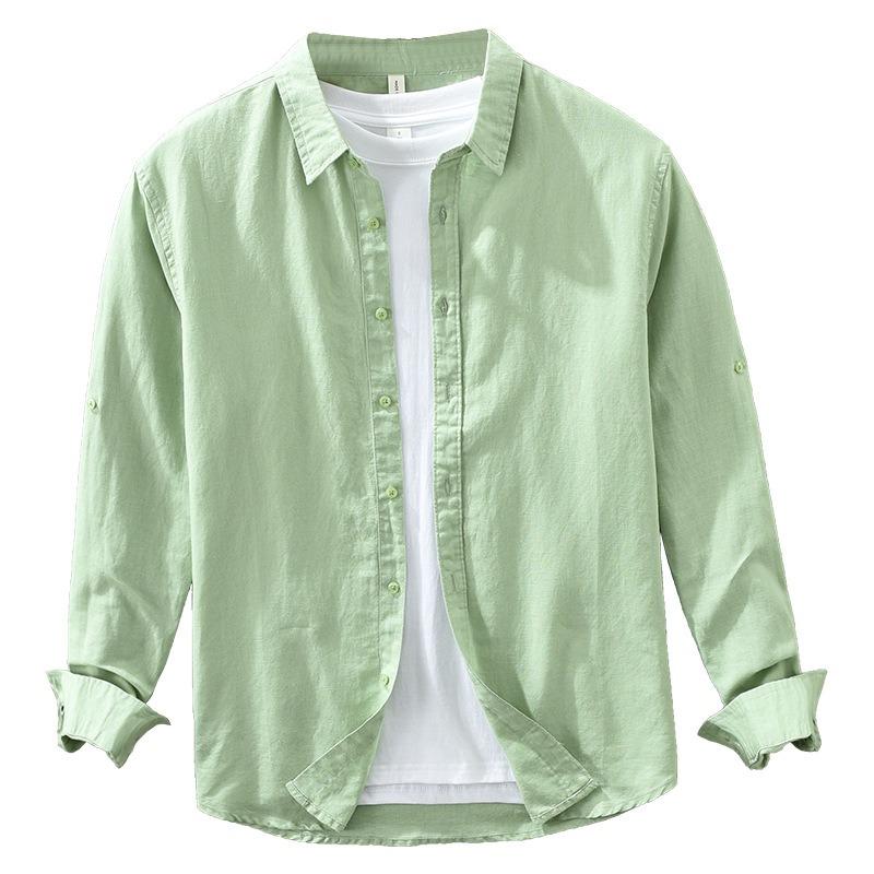 Pánská volná košile s dlouhým rukávem