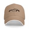 Black Baseball Cap with Minimalist Car Logo Design for Automotive Enthusiasts and Streetwear Fashion Lovers
