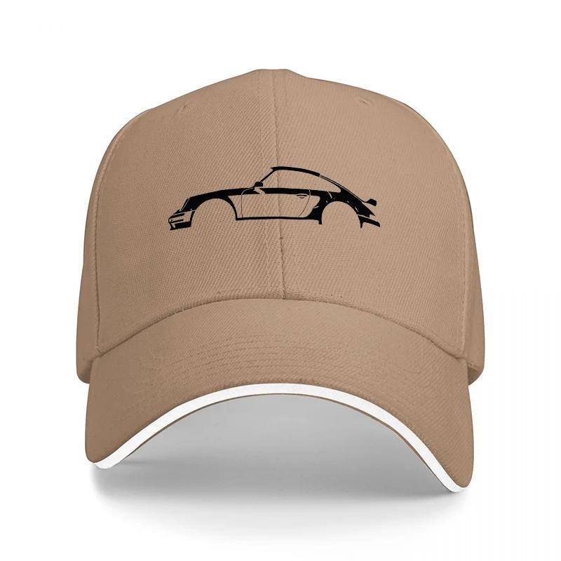 Black Baseball Cap with Minimalist Car Logo Design for Automotive Enthusiasts and Streetwear Fashion Lovers