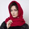 Beanie Knitted Balaclava Hat Solid Color Hat and Scarf 2-in-1 Fashion Earflap Hat Female/Girls