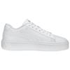 PUMA Platform V3 Women Low Skate Shoes White Silver 390758-01