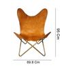 New Butterfly Chair-Indian Genuine Leather Relaxing Chair for Office and Home