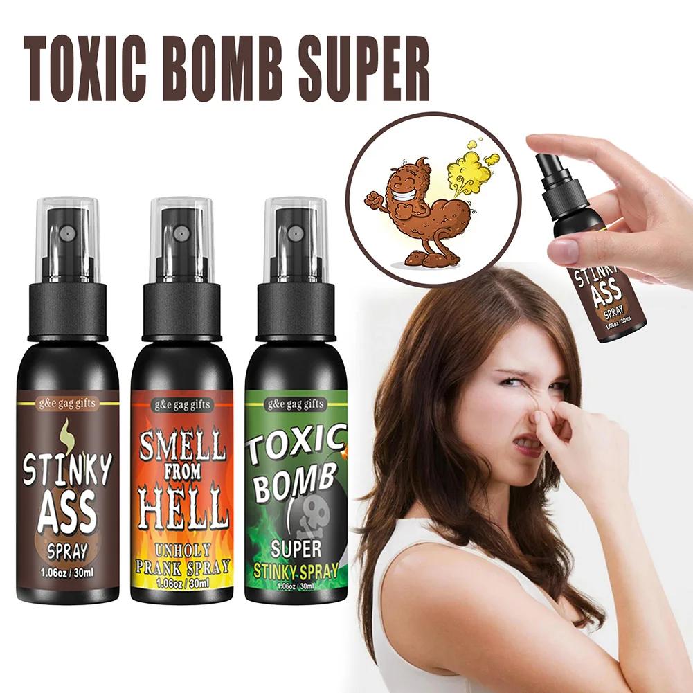 1-5pcs 30ml Fart spray Halloween Props Non Toxic Spoof Odor Stinky Terrible Smell Spray Party Supplies Halloween Toys