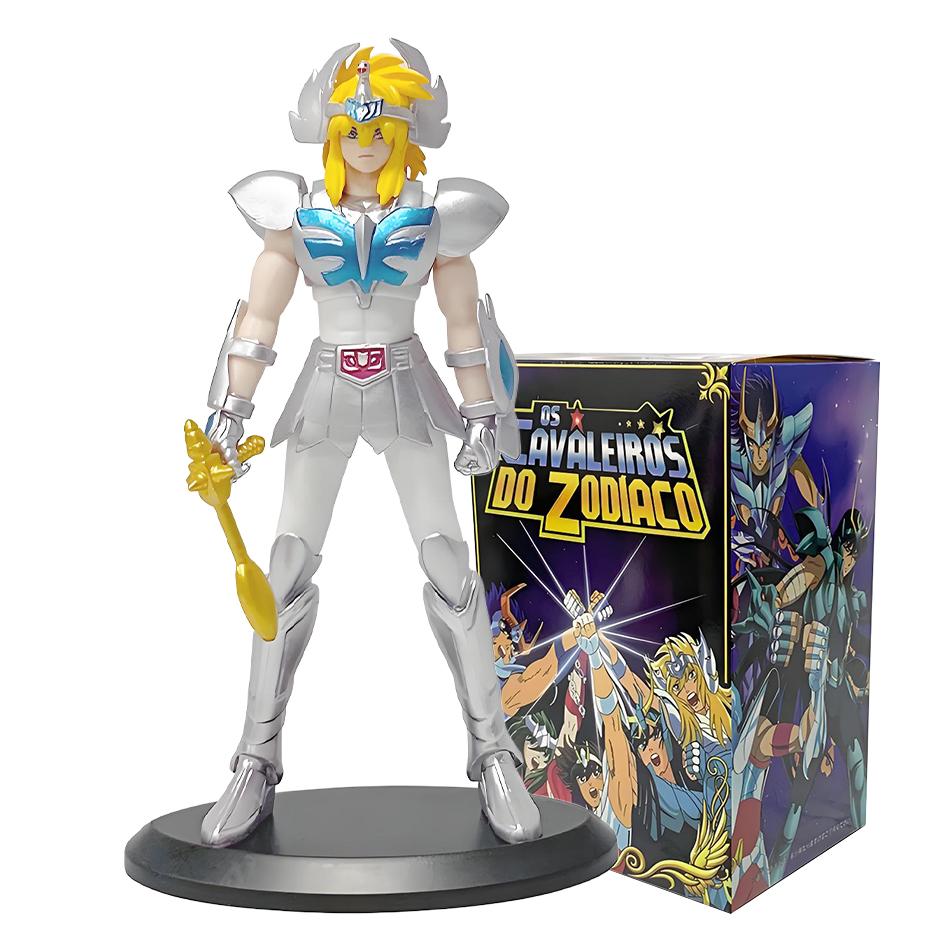 18CM Saint Seiya Anime Figure Myth Cloth Phoenix Ikki Hyoga Seiya Shiryu Standing PVC Box Figure Collection 20th Anniversary Toy