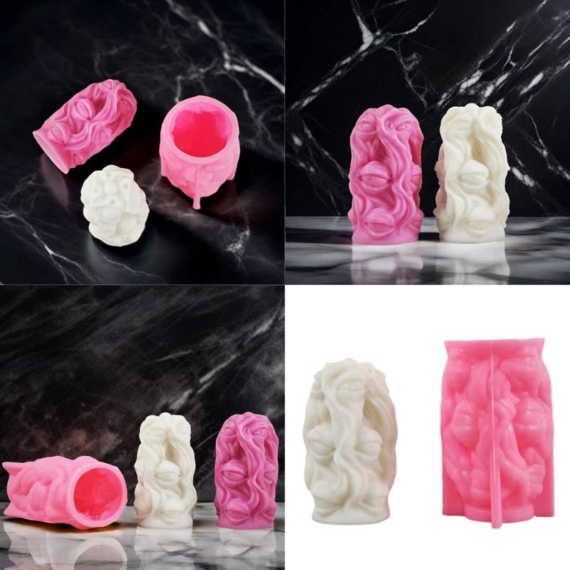 Candle Moulds Hand Castings Molds DIY 3D Silicone Mould Delicate Candle Silicone Handicrafts Moulds for Candle Making
