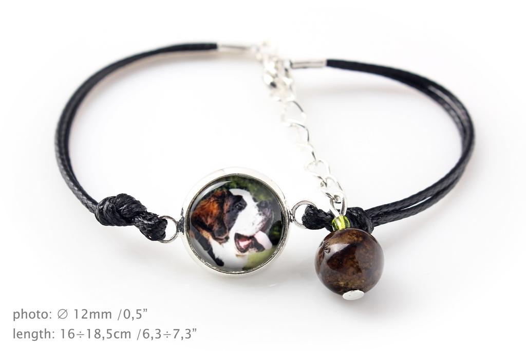 St. Bernard, Saint Bernard, Alpine Mastiff, Bernhardiner – A set of jewelry with your photo, handmade set | Art-Dog