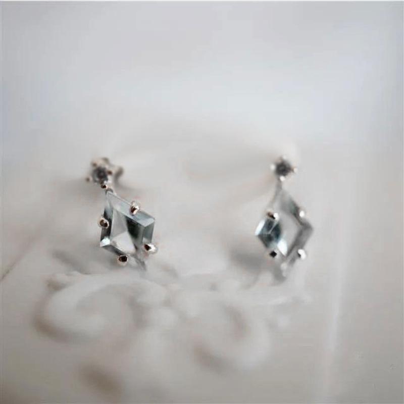 Mini Earrings Simple  Cold Style  Exquisite and Versatile Temperament Geometric Earrings