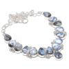 Natural Dendrite Opal Gemstone Handmade 925 Sterling Silver Electroform Necklace, Dendrite Opal Silver For Wife Unisex Necklace Gifts